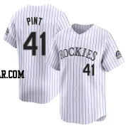 Riley Pint Men's Colorado Rockies White Limited Home Jersey