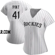 Riley Pint Women's Colorado Rockies White Authentic Home Jersey