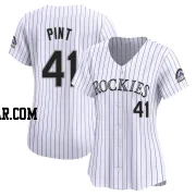 Riley Pint Women's Colorado Rockies White Limited Home Jersey