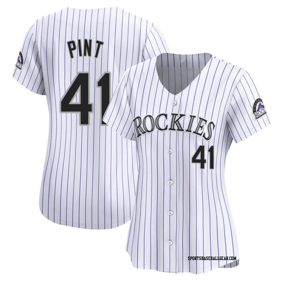 Riley Pint Women's Colorado Rockies White Limited Home Jersey