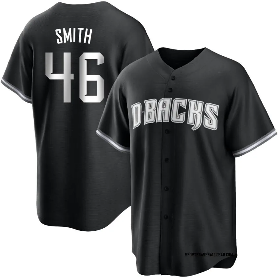 Riley Smith Men's Arizona Diamondbacks Black/White Replica Jersey