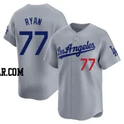 River Ryan Men's Los Angeles Dodgers Gray Limited Away Jersey