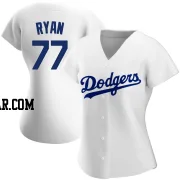 River Ryan Women's Los Angeles Dodgers White Authentic Home Jersey