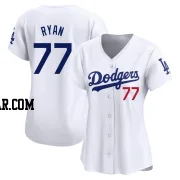 River Ryan Women's Los Angeles Dodgers White Limited Home Jersey