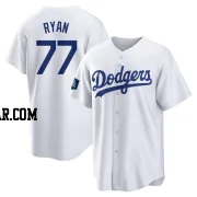 River Ryan Youth Los Angeles Dodgers White Replica 2024 World Tour Seoul Series Home Jersey