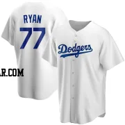 River Ryan Youth Los Angeles Dodgers White Replica Home Jersey