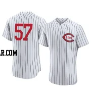 Roansy Contreras Men's Cincinnati Reds White Authentic 2022 Field Of Dreams Jersey