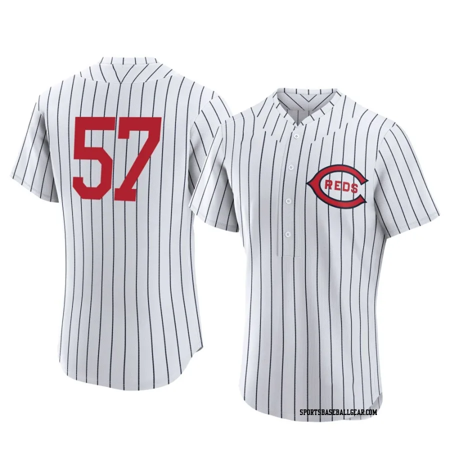 Roansy Contreras Men's Cincinnati Reds White Authentic 2022 Field Of Dreams Jersey