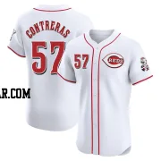 Roansy Contreras Men's Cincinnati Reds White Elite Home Jersey