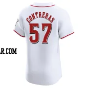 Roansy Contreras Men's Cincinnati Reds White Elite Home Jersey