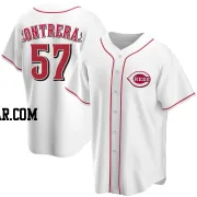 Roansy Contreras Men's Cincinnati Reds White Replica Home Jersey