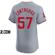 Roansy Contreras Men's Los Angeles Angels Gray Elite Road Jersey