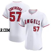 Roansy Contreras Men's Los Angeles Angels White Elite Home Jersey