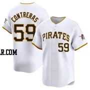 Roansy Contreras Men's Pittsburgh Pirates White Limited Home Jersey