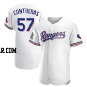 Roansy Contreras Men's Texas Rangers White Authentic Home Jersey