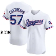 Roansy Contreras Men's Texas Rangers White Elite Home Jersey