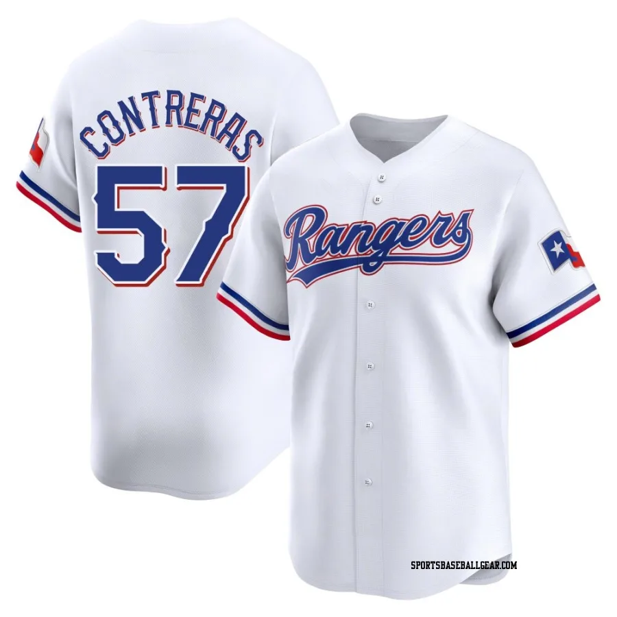 Roansy Contreras Men's Texas Rangers White Limited Home Jersey