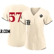 Roansy Contreras Women's Texas Rangers Cream Replica 2023 City Connect 2023 World Series Jersey