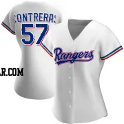 Roansy Contreras Women's Texas Rangers White Authentic Home Jersey