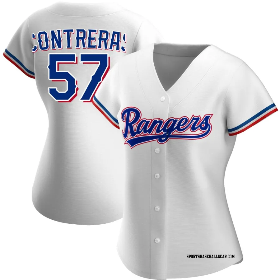 Roansy Contreras Women's Texas Rangers White Replica Home Jersey