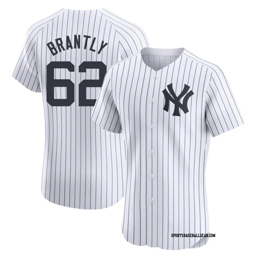 Rob Brantly Men's New York Yankees White Elite Home Jersey