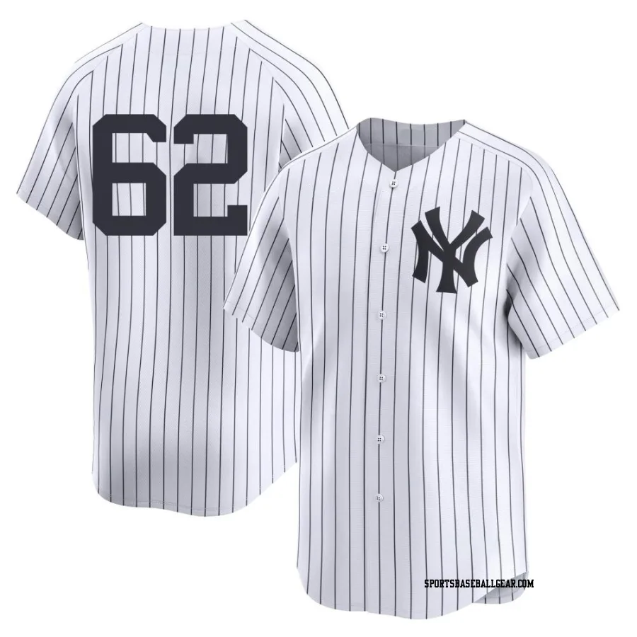 Rob Brantly Men's New York Yankees White Limited Yankee Home 2nd Jersey