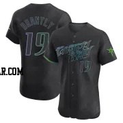 Rob Brantly Men's Tampa Bay Rays Charcoal Elite 2024 City Connect Jersey