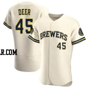 Rob Deer Men's Milwaukee Brewers Cream Authentic Home Jersey