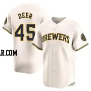 Rob Deer Men's Milwaukee Brewers Cream Limited Home Jersey