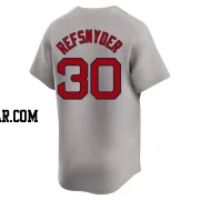 Rob Refsnyder Men's Boston Red Sox Gray Limited Away Jersey