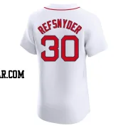 Rob Refsnyder Men's Boston Red Sox White Elite Home Jersey