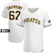 Rob Zastryzny Men's Pittsburgh Pirates White Authentic Home Jersey