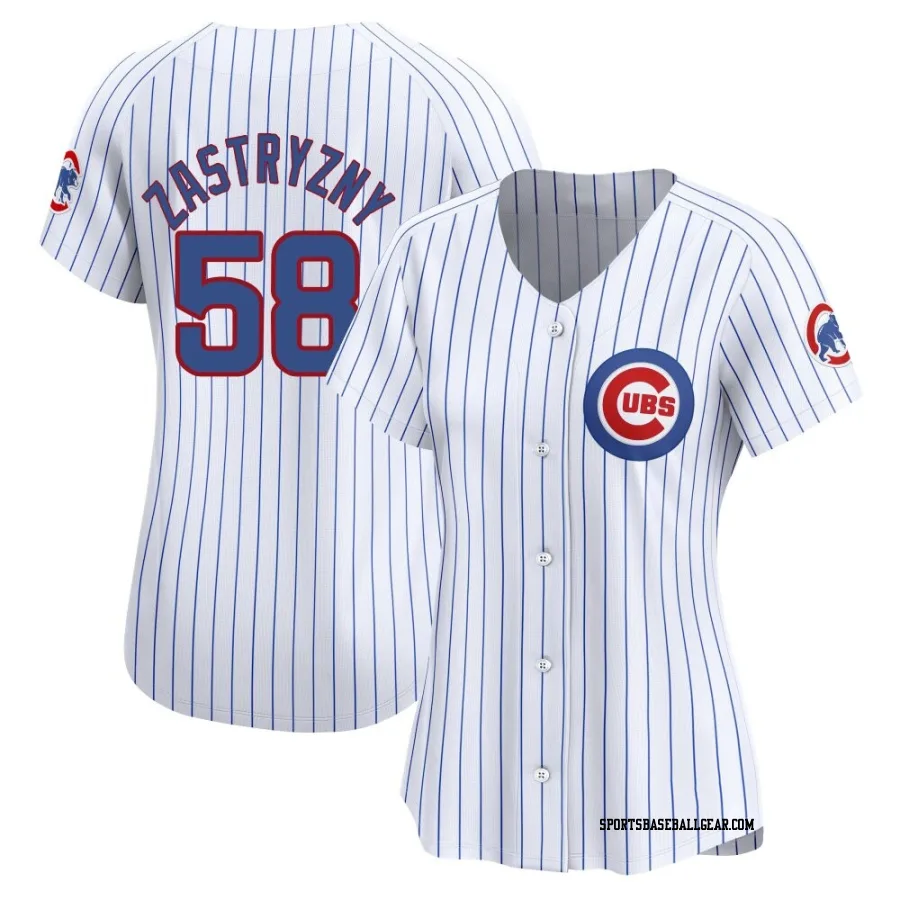 Rob Zastryzny Women's Chicago Cubs White Limited Home Jersey