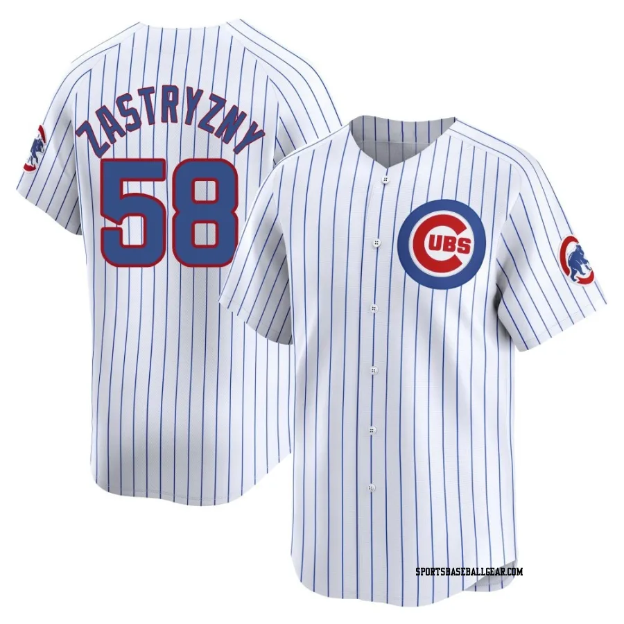 Rob Zastryzny Youth Chicago Cubs White Limited Home Jersey