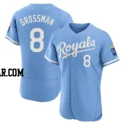 Robbie Grossman Men's Kansas City Royals Light Blue Authentic 2022 Alternate Jersey