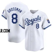 Robbie Grossman Men's Kansas City Royals White Limited Home Jersey