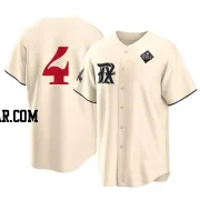 Robbie Grossman Men's Texas Rangers Cream Replica 2023 City Connect 2023 World Series Jersey