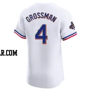 Robbie Grossman Men's Texas Rangers Gold Elite White 2024 Collection Jersey