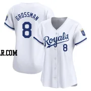 Robbie Grossman Women's Kansas City Royals White Limited Home Jersey