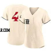 Robbie Grossman Women's Texas Rangers Cream Authentic 2023 City Connect Jersey