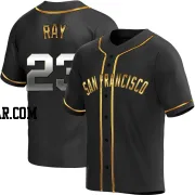 Robbie Ray Men's San Francisco Giants Black Golden Replica Alternate Jersey