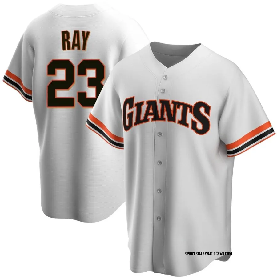 Robbie Ray Men's San Francisco Giants White Replica Home Cooperstown Collection Jersey