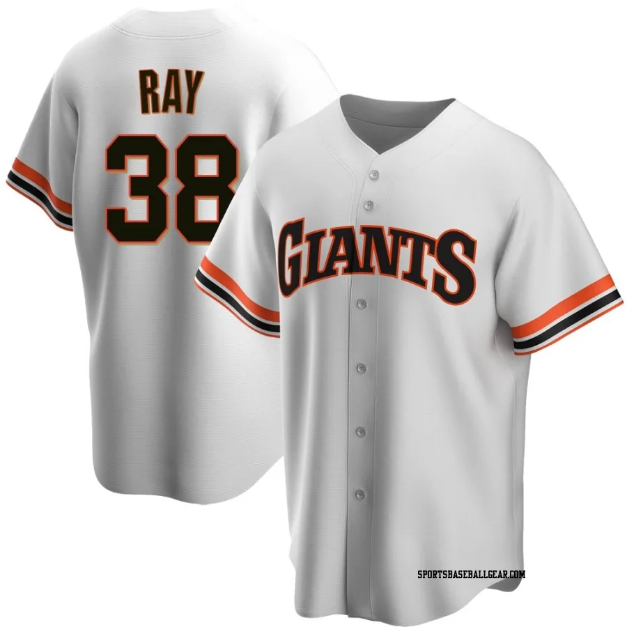 Robbie Ray Men's San Francisco Giants White Replica Home Cooperstown Collection Jersey