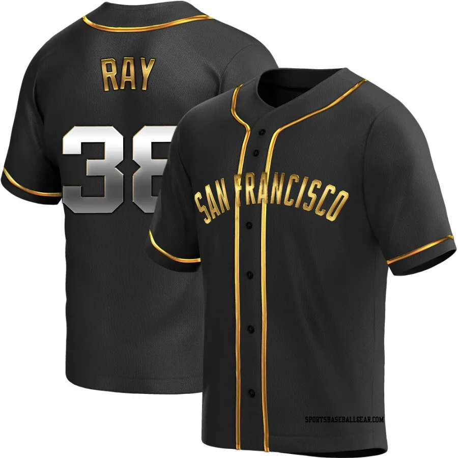 Robbie Ray Youth San Francisco Giants Black Golden Replica Alternate Jersey