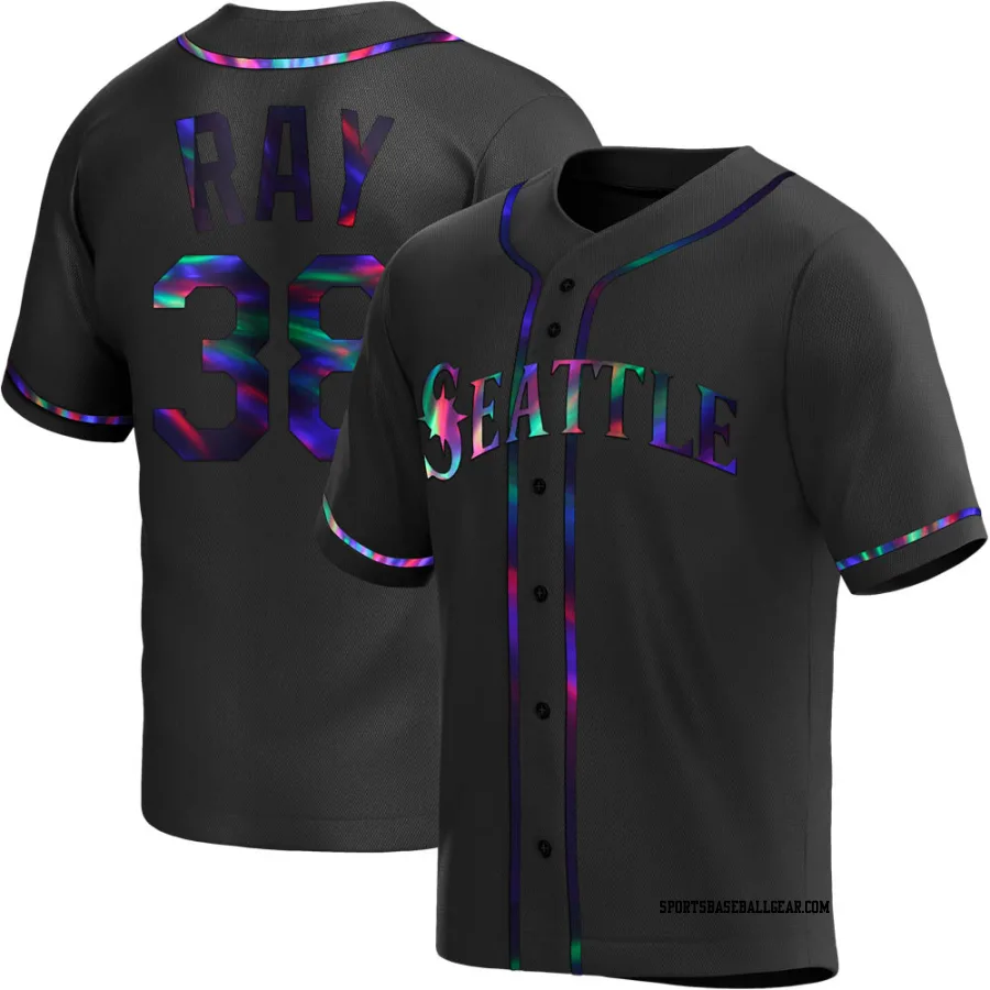 Robbie Ray Youth Seattle Mariners Black Holographic Replica Alternate Jersey