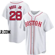 Robbie Ross Jr. Men's Boston Red Sox White Replica 2021 Patriots' Day Jersey