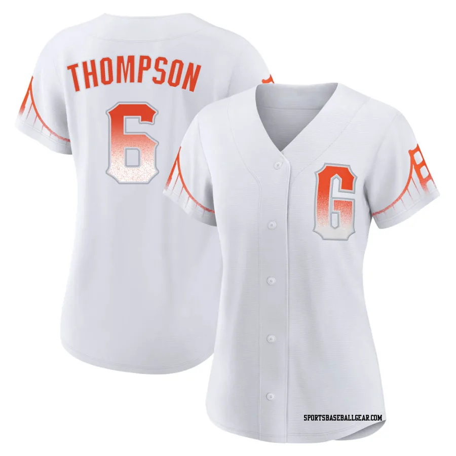 Robby Thompson Women's San Francisco Giants White Authentic 2021 City Connect Jersey