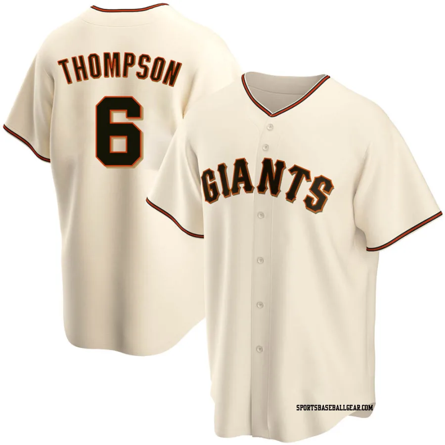 Robby Thompson Youth San Francisco Giants Cream Replica Home Jersey