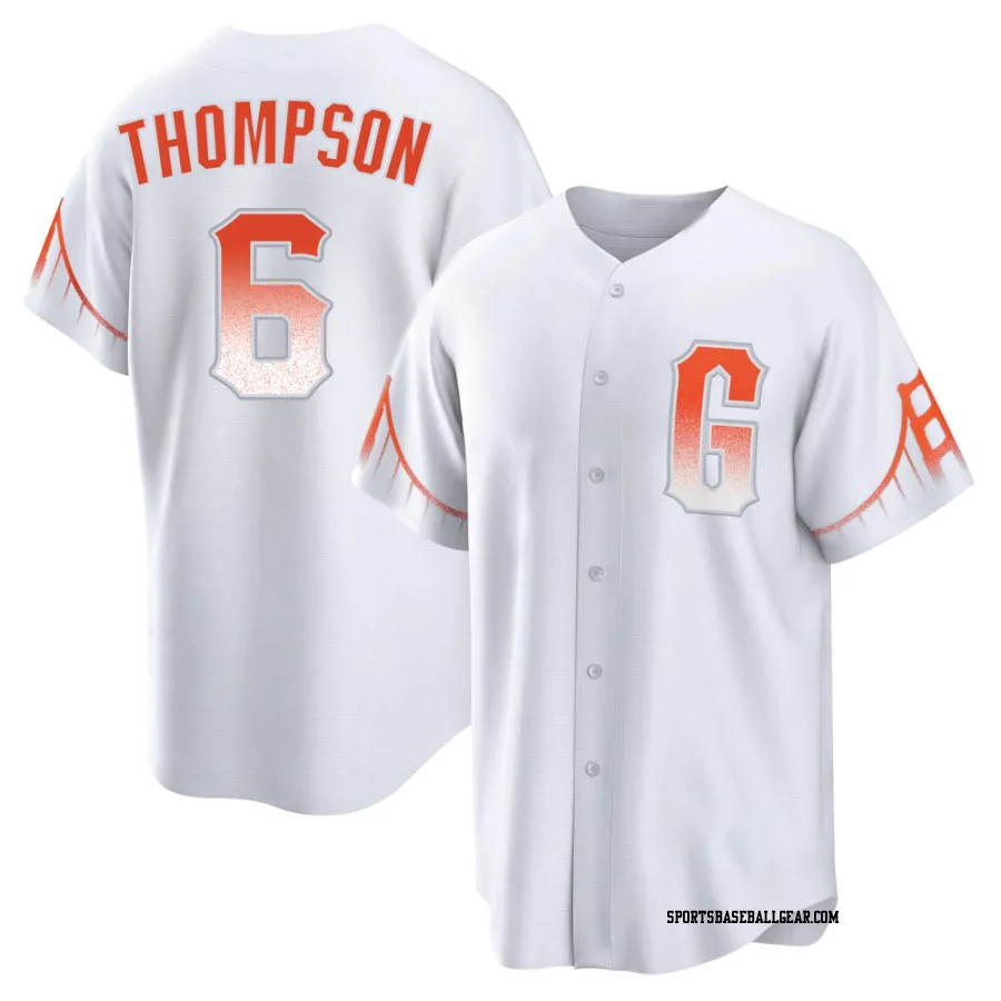 Robby Thompson Youth San Francisco Giants White Replica 2021 City Connect Jersey