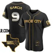 Robel Garcia Men's Houston Astros Black/Gold Authentic 2023 Space City Ready 2 Reign Flex Base Jersey